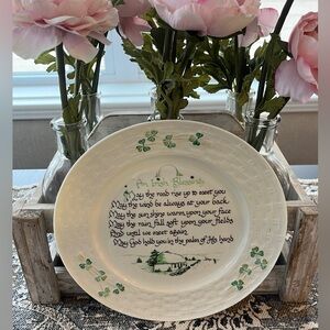 Belleek Irish Blessing Plate